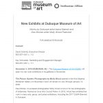 New Exhibits at Dubuque Museum of Art Nov 2019 thumbnail