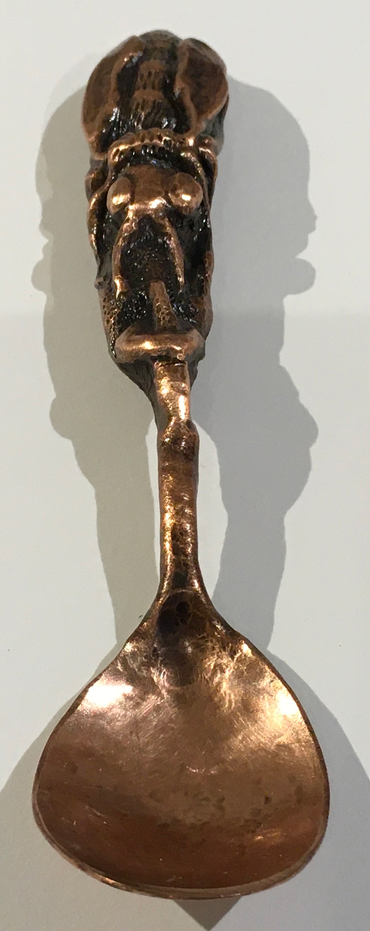 Linda Kelen, Bee Spoon, 2018, copper, 5.75 inches, collection of the artist