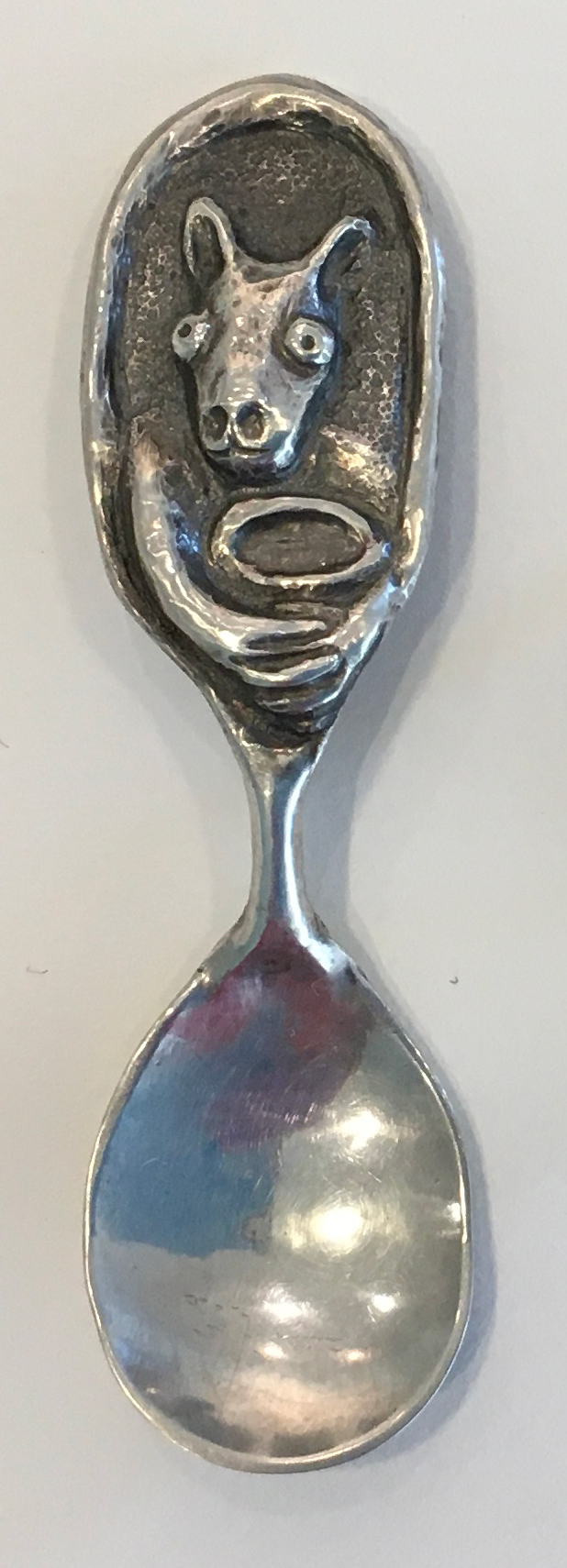 Linda Kelen, The Big Brother, 2018, sterling silver, 4 inches, collection of the artist