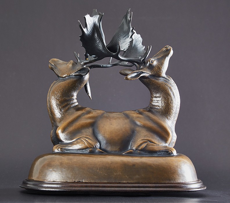 Larassa Kabel, Black Crown of Recurring Loss Maquette, 2019, Cast bronze on wood base, 11x11x7 in., Collection of the artist