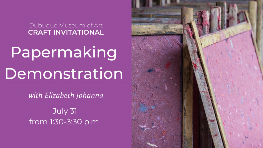 Papermaking Demo with Elizabeth Johanna