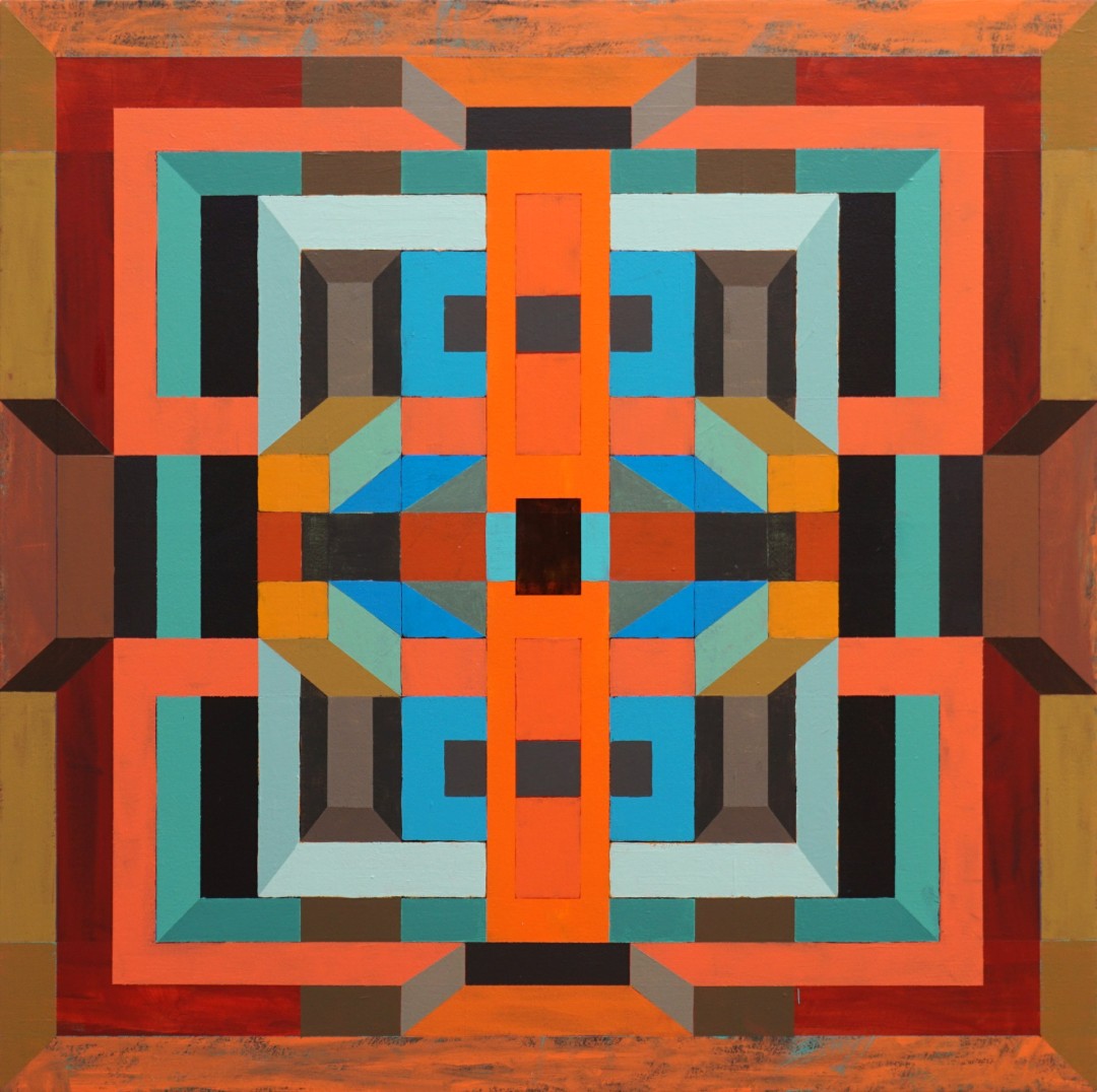 Tony Conrad, Composition #57, 2021, Acrylic on canvas, 36" x 36"