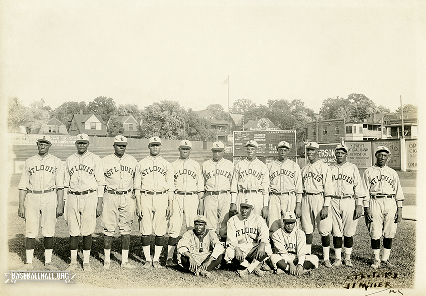 "Negro National League St. Louis Giants," by James E. Miller, June 14, 1920 Courtesy of the National Baseball Hall of Fame and Museum