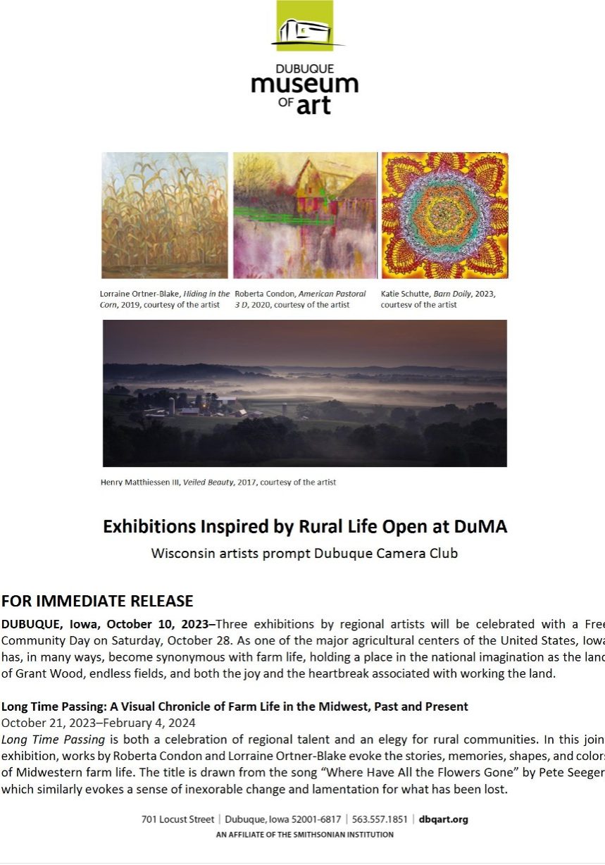 Exhibitions Inspired by Rural Life Open at DuMA