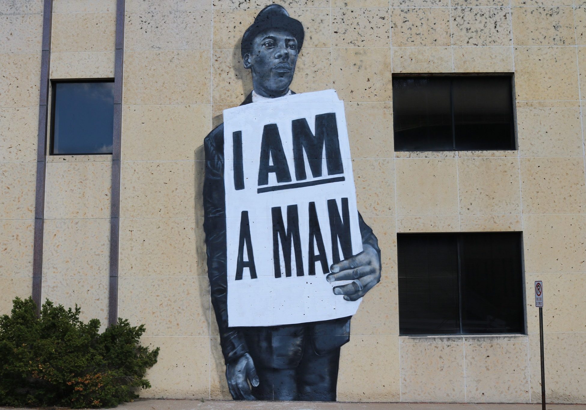 I Am A Man completed mural