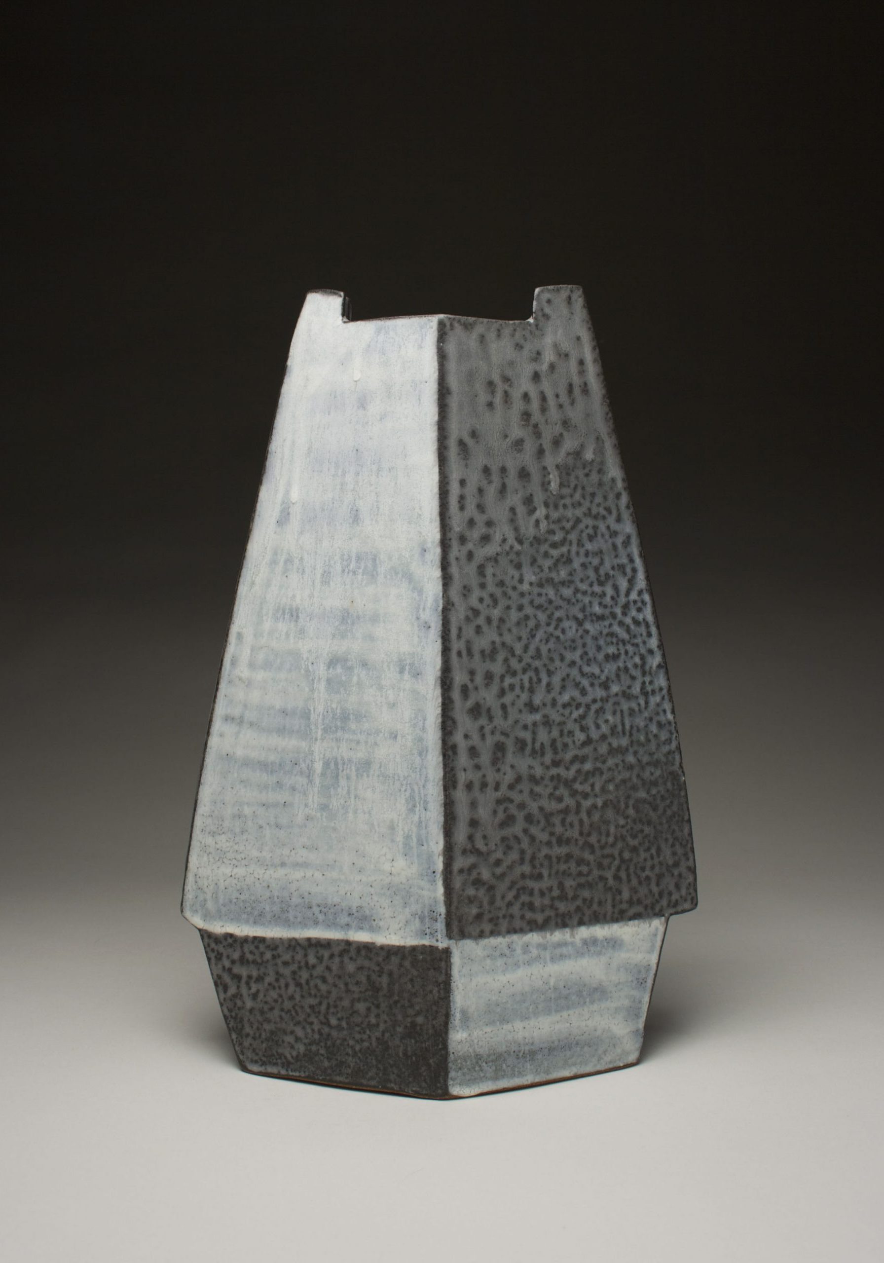 Ernest Miller, Vase, 2020, stoneware, slip, and glaze, 12.5x8.5x5 inches, collection of the artist